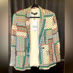ZARA Printed Blazer